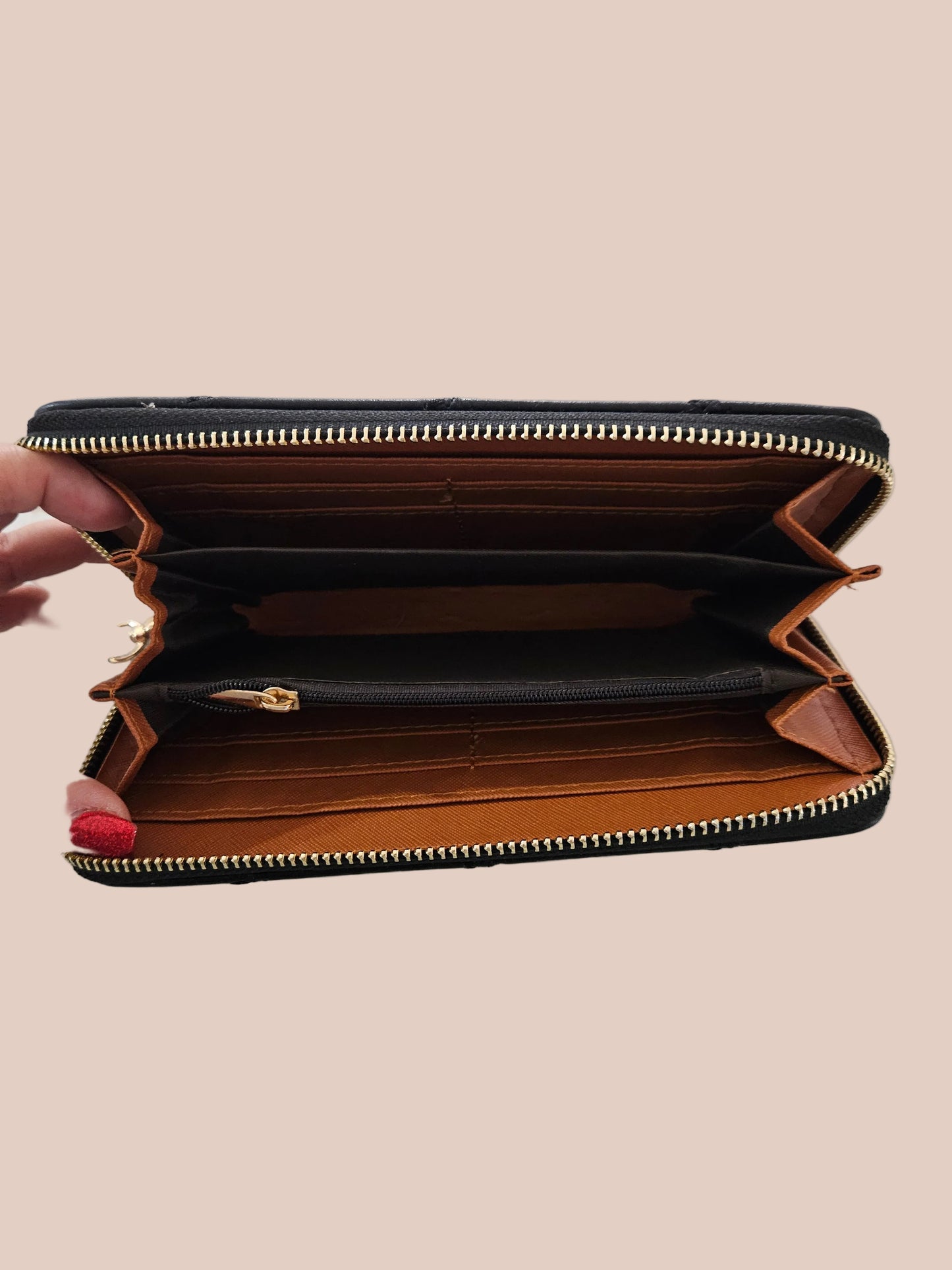 CARTERA NEGRA GRANDE CON "WALLET"