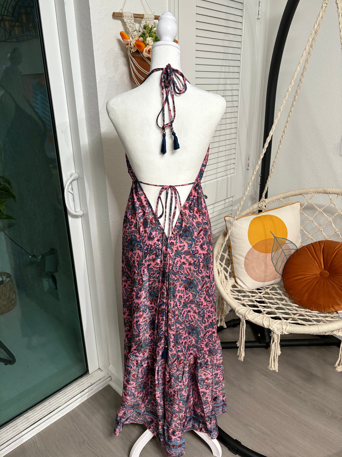BOHO MAXI DRESS CON PRINT DE DIFERENTES COLORES
