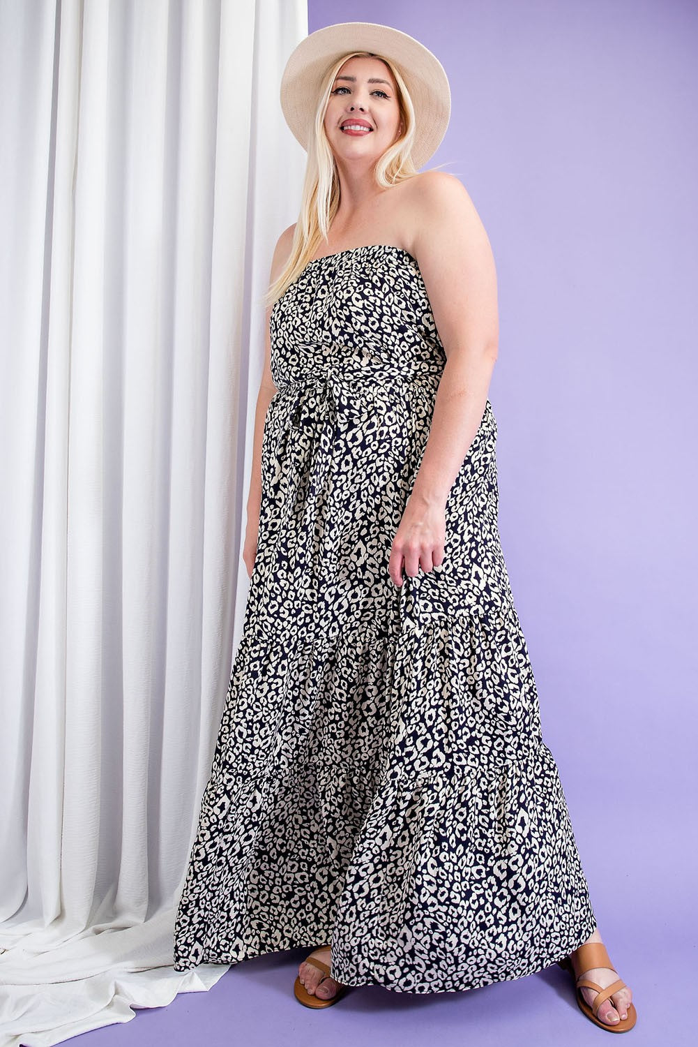 TRAJE LARGO ANIMAL PRINT PLUS