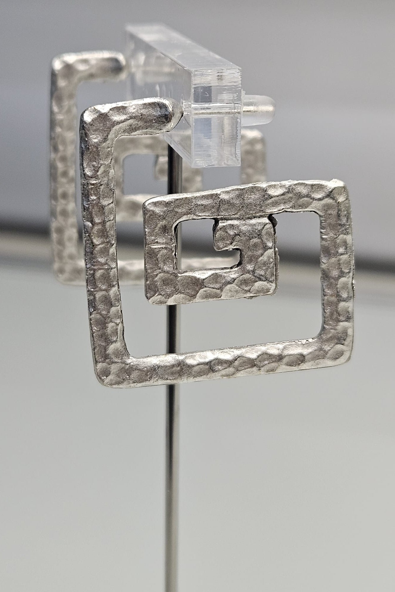 PANTALLAS TURCAS TORCIDAS PLATEADO MATE