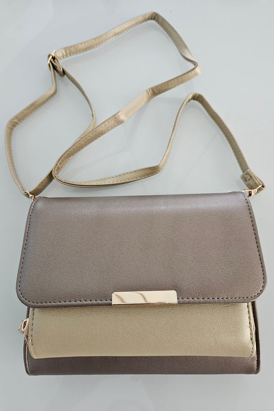 CARTERA "CROSS BODY" DOS TONOS