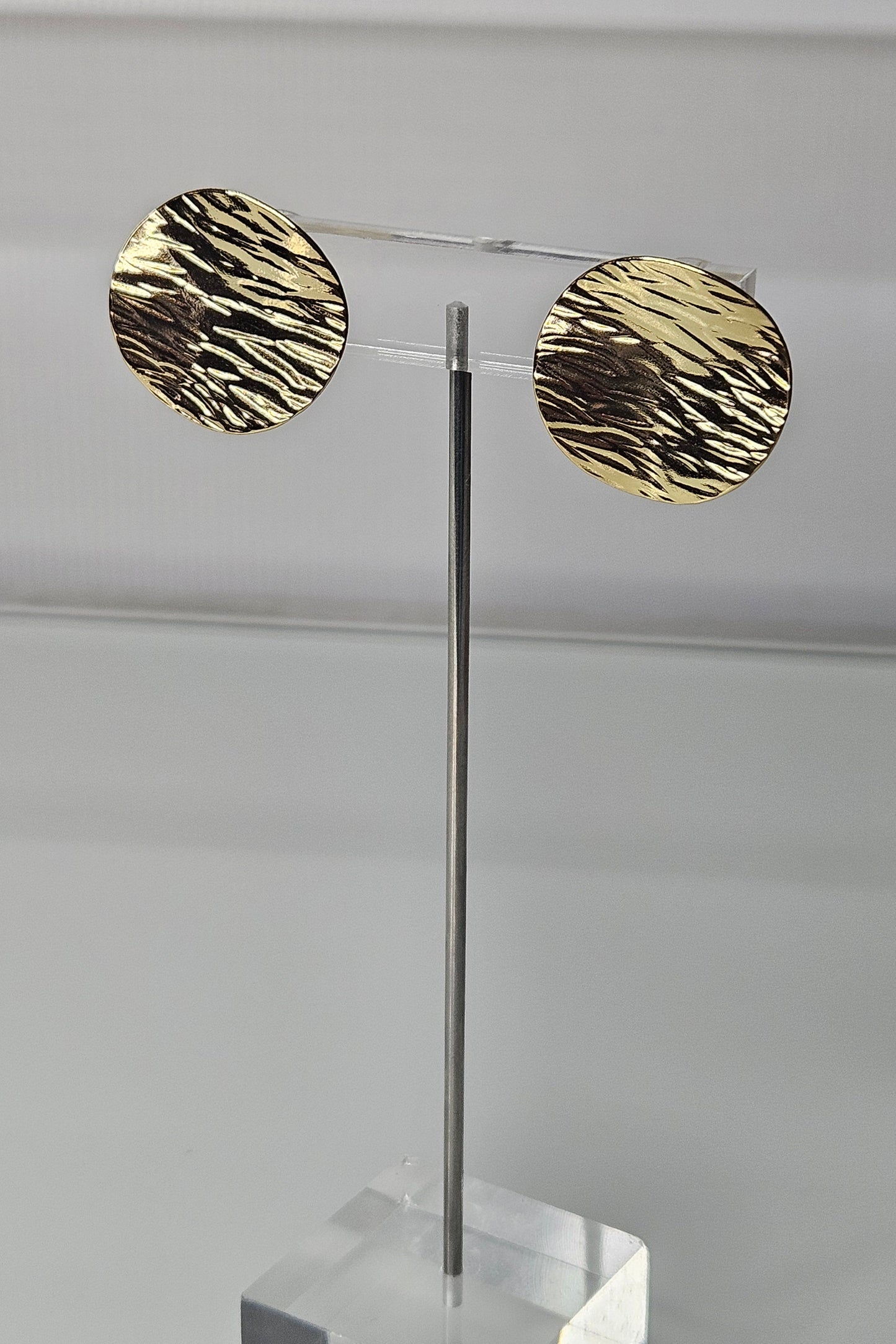 SET DE COLLAR TRENZADO NEGRO Y GRIS CON PANTALLAS DORADAS