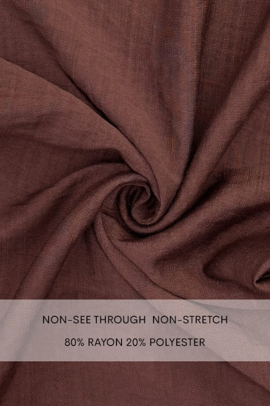 SET MARRÓN DE PANTALÓN Y BLUSA CON LAZO