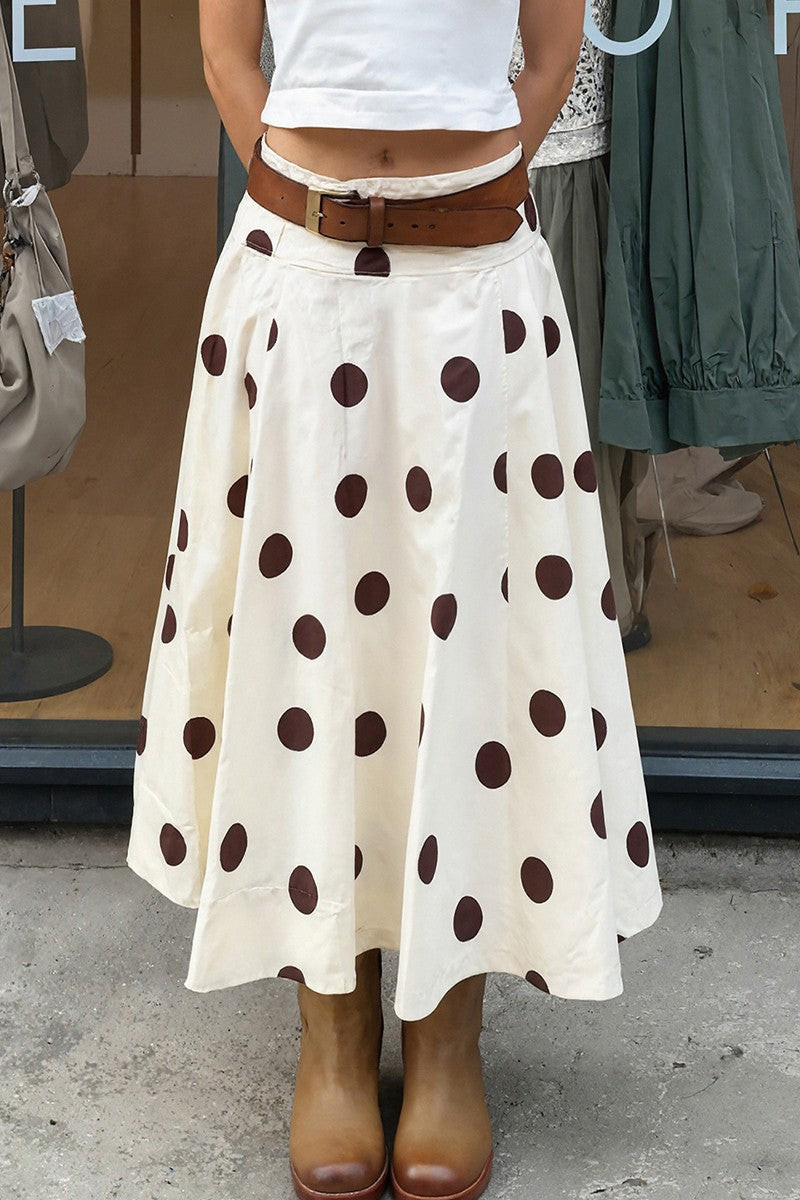 FALDA MIDI DE LUNARES (POLKA DOT)