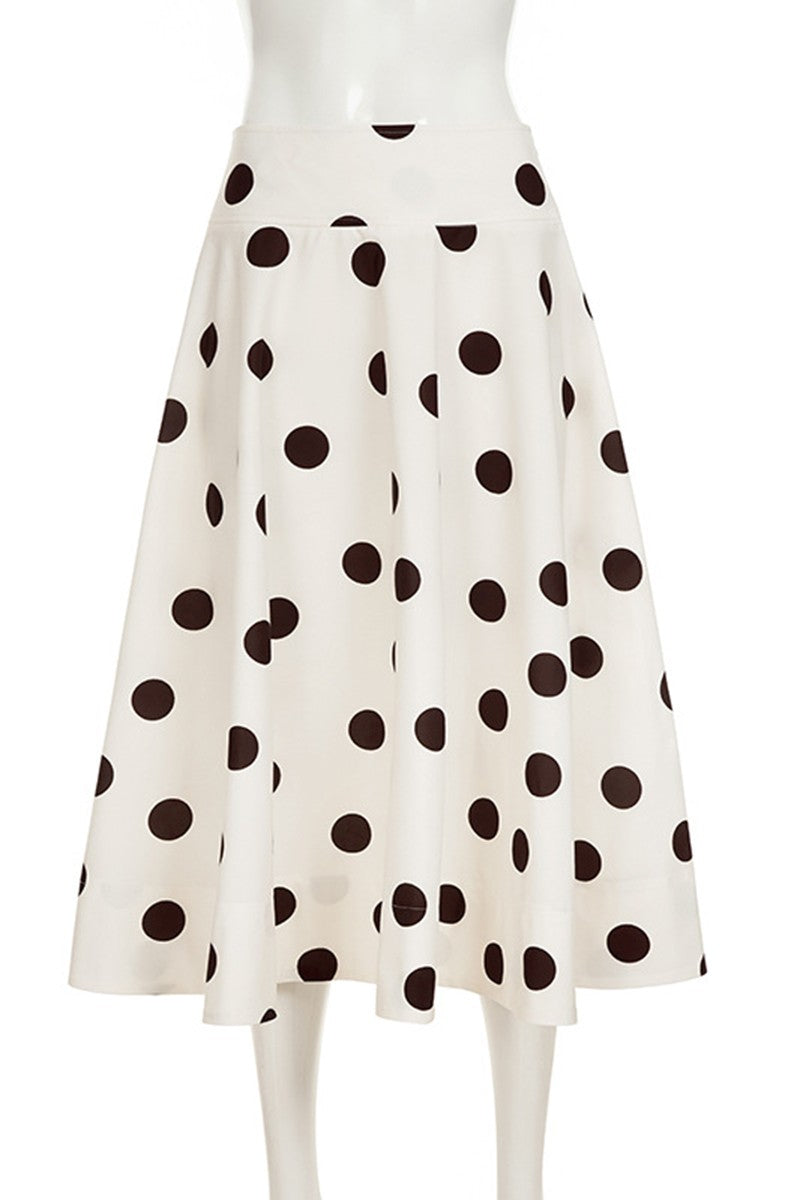 FALDA MIDI DE LUNARES (POLKA DOT)