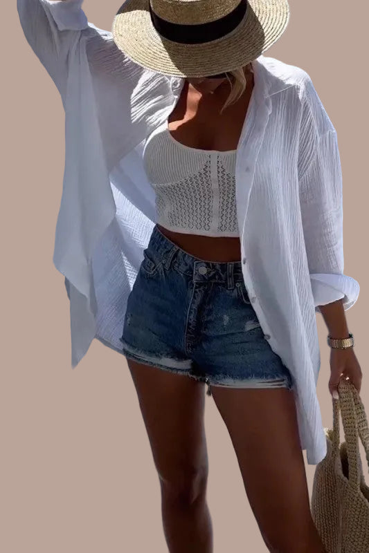 BLUSA CASUAL CON DISEÑO DE OJO