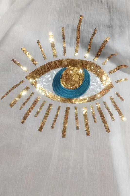 BLUSA CASUAL CON DISEÑO DE OJO