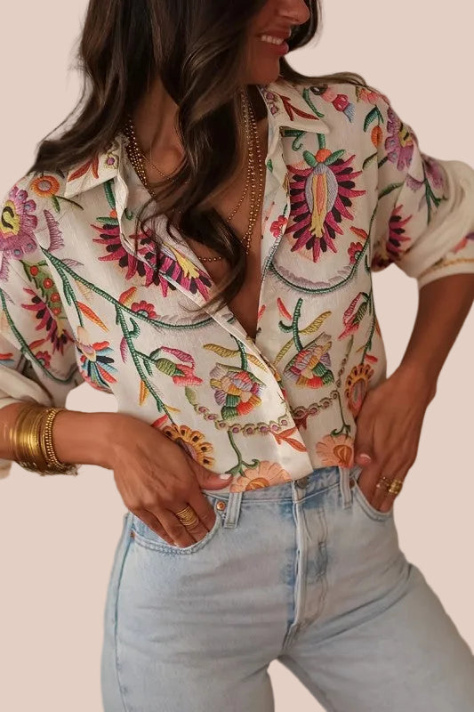 CAMISA MANGA LARGA Y BOTONES