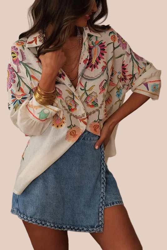 CAMISA MANGA LARGA Y BOTONES