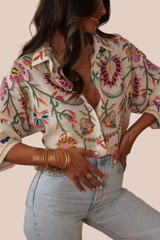 CAMISA MANGA LARGA Y BOTONES