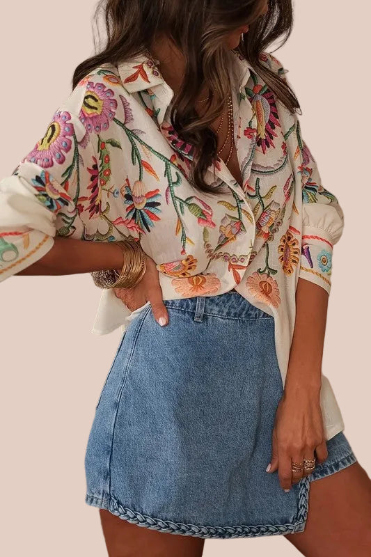 CAMISA MANGA LARGA Y BOTONES