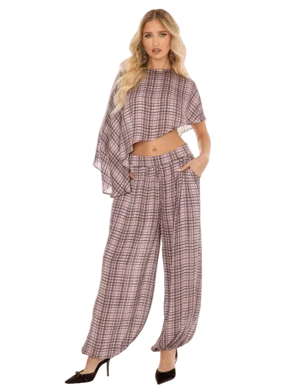 SET ALADINO DE BLUSA TÚNICA Y PANTALÓN
