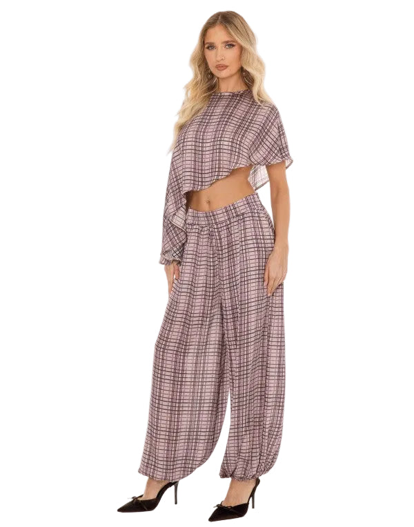 SET ALADINO DE BLUSA TÚNICA Y PANTALÓN