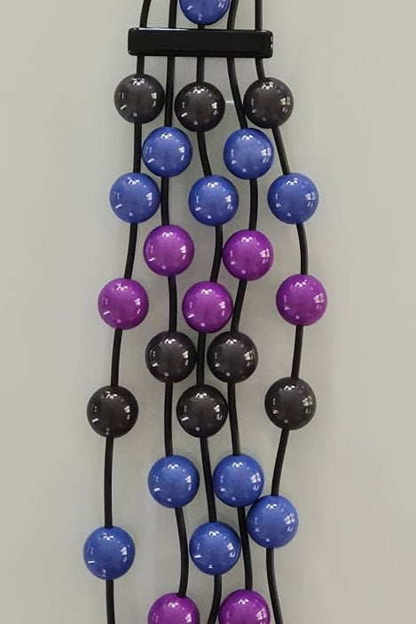 COLLAR VIOLETA, AZUL Y GRIS