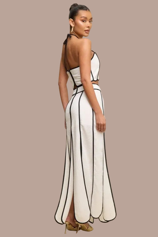 SET DE FALDA BLANCO Y NEGRO