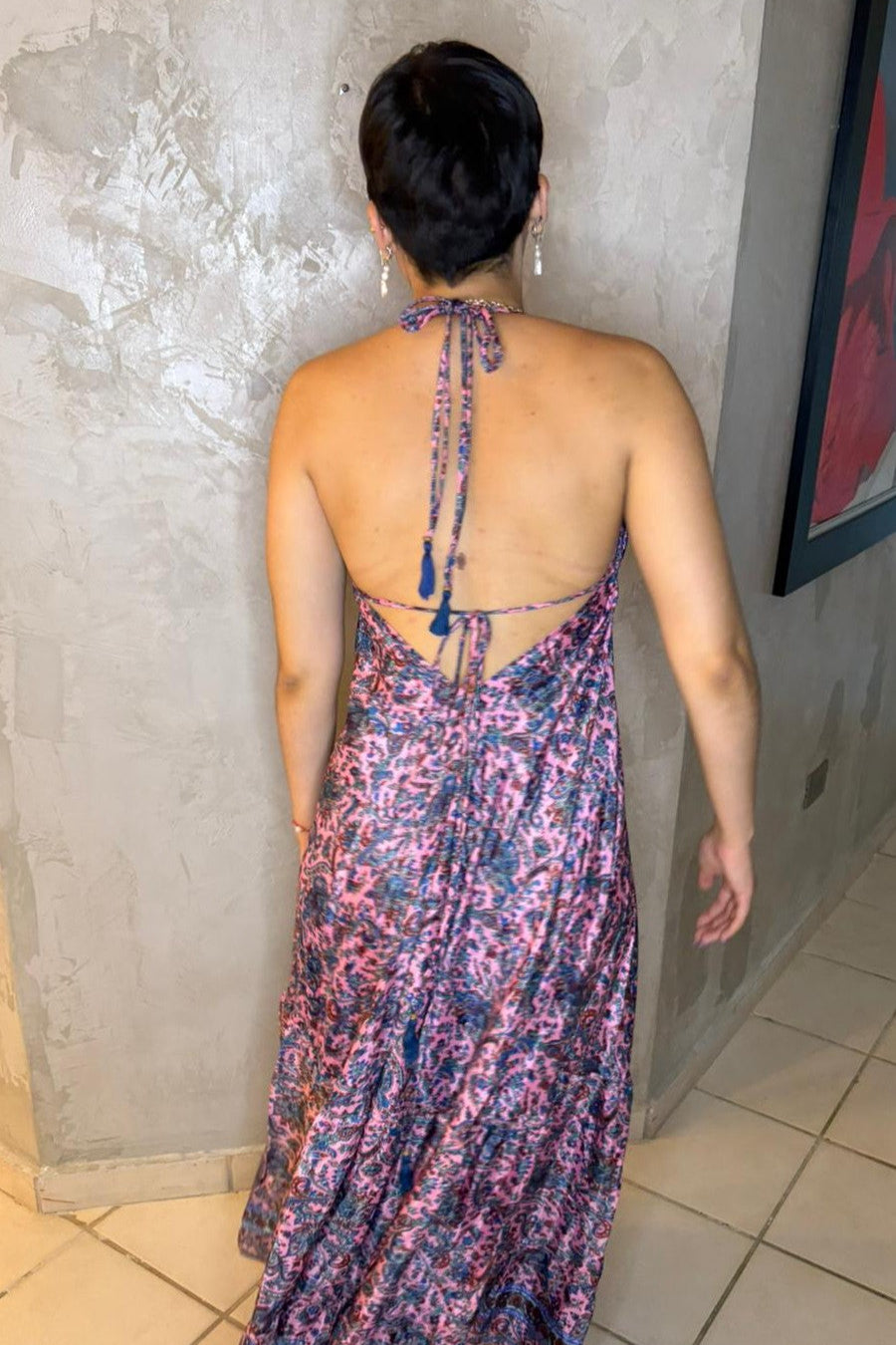 BOHO MAXI DRESS CON PRINT DE DIFERENTES COLORES