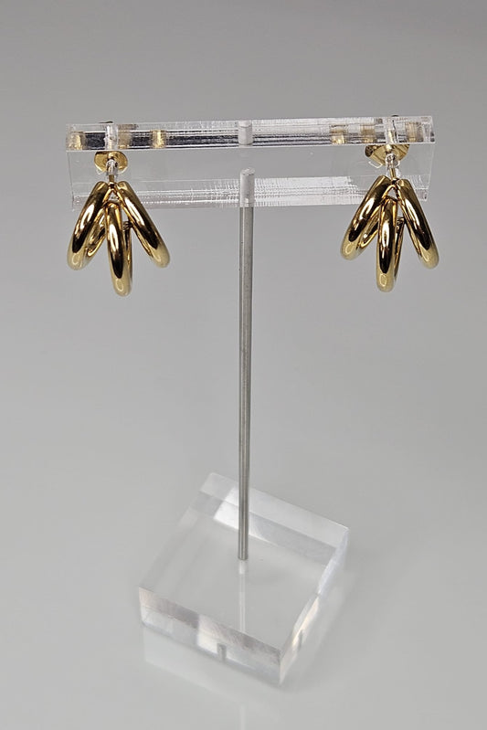 PANTALLAS PEQUEÑAS DORADAS TRIPLE ARO