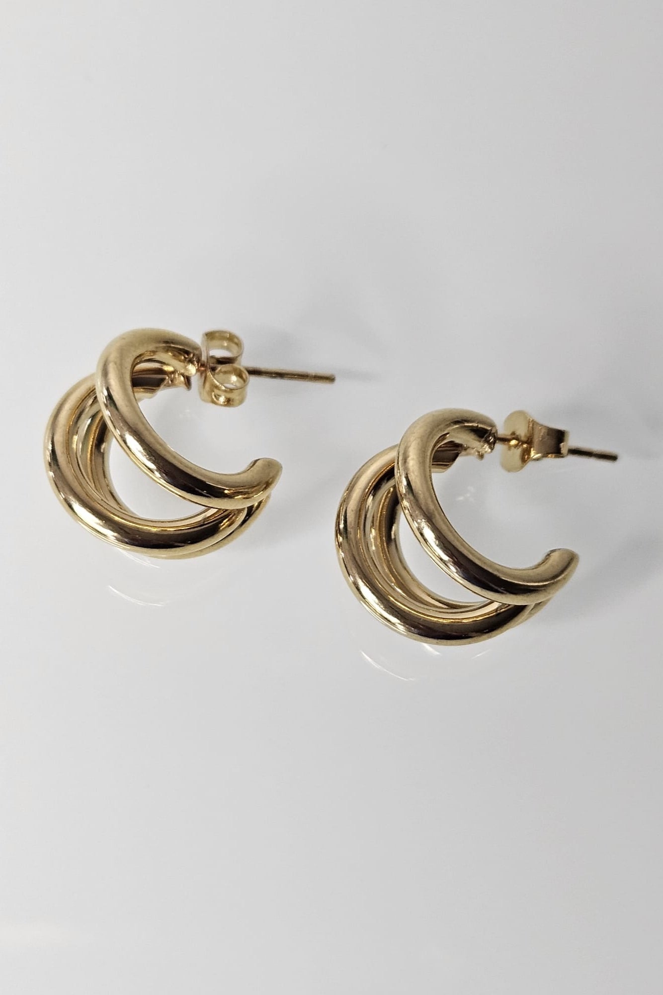 PANTALLAS PEQUEÑAS DORADAS TRIPLE ARO