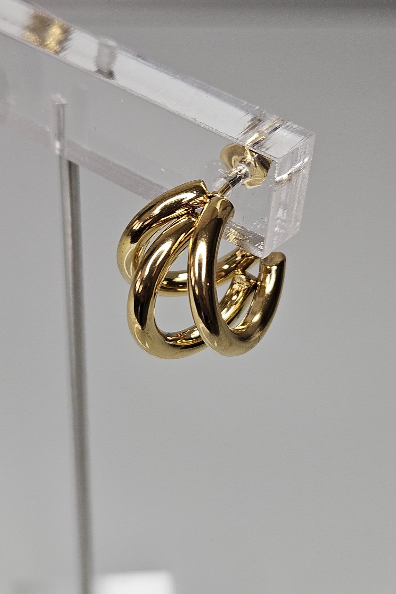 PANTALLAS PEQUEÑAS DORADAS TRIPLE ARO