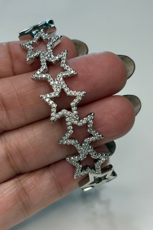 PULSERA SOLIDA ESTRELLAS