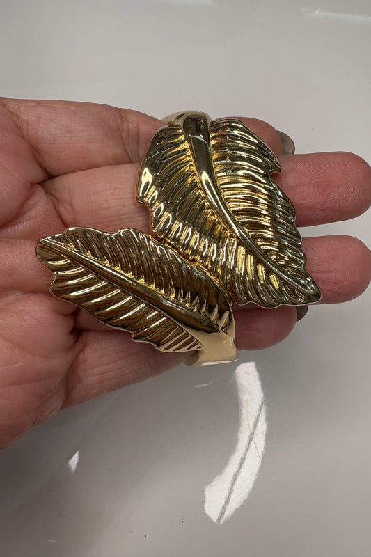 PULSERA DE HOJA DORADA
