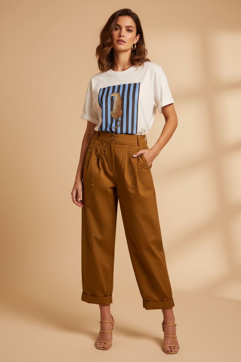 BLUSA ESTAMPADA DE TIGRE