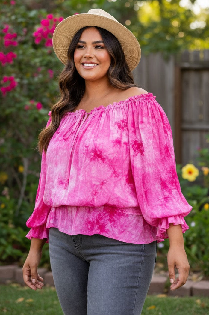 BLUSA ROSA INTENSO PLUS