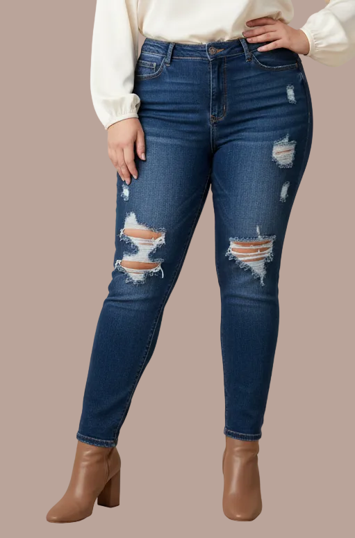 MAHON PLUS SKINY STRETCH PANTS