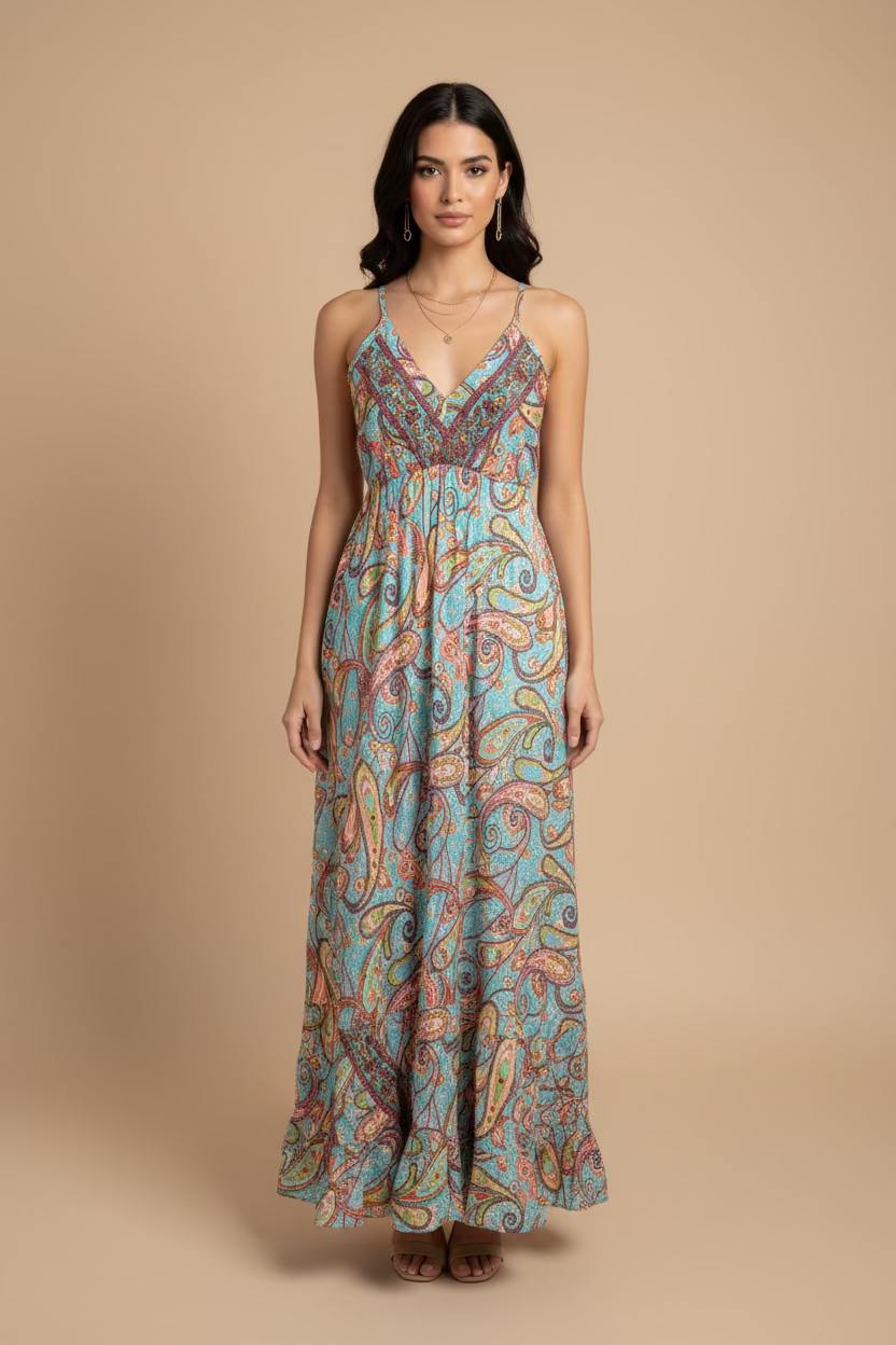 MAXI DRESS SIN MANGAS
