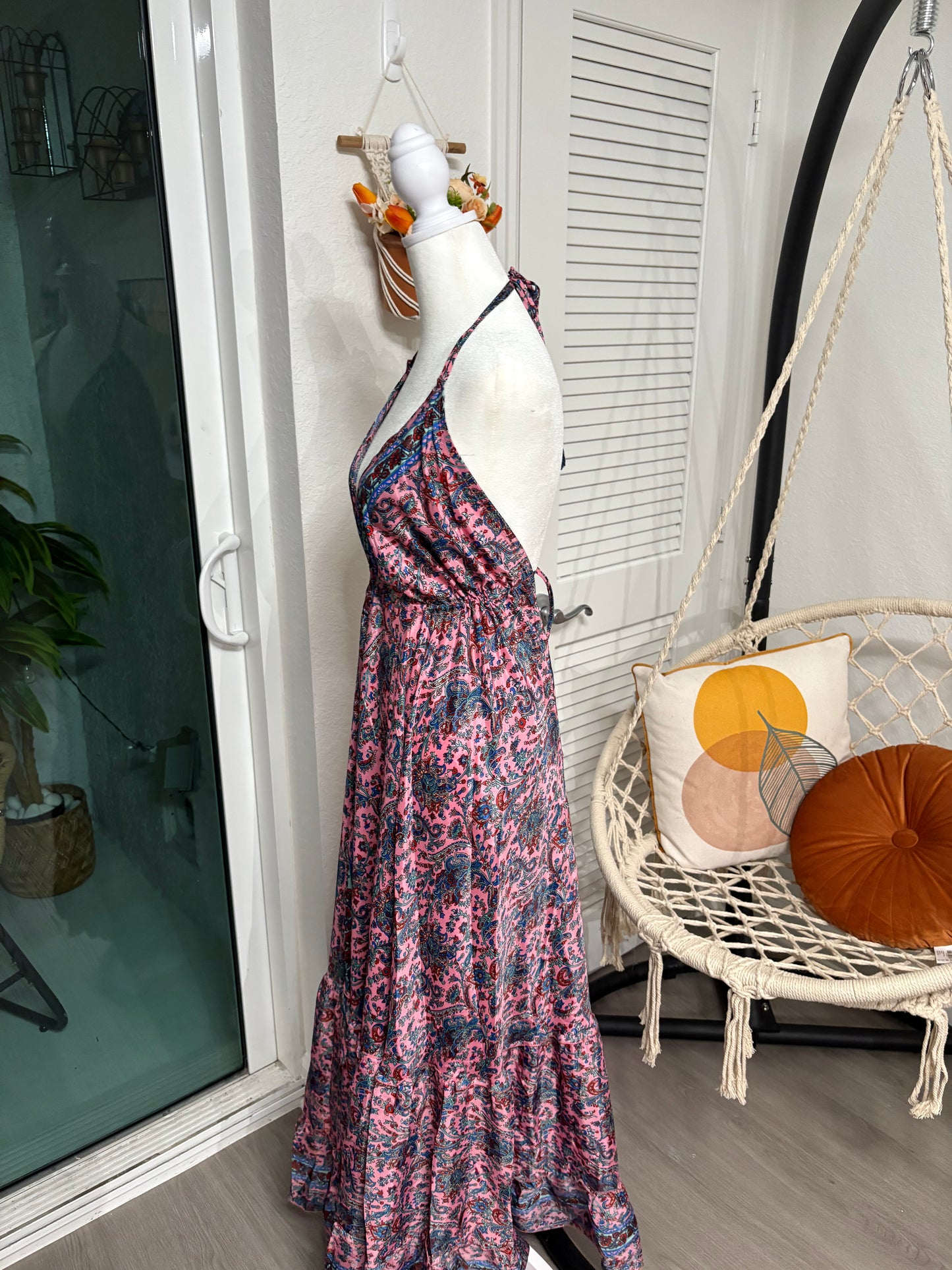 BOHO MAXI DRESS CON PRINT DE DIFERENTES COLORES