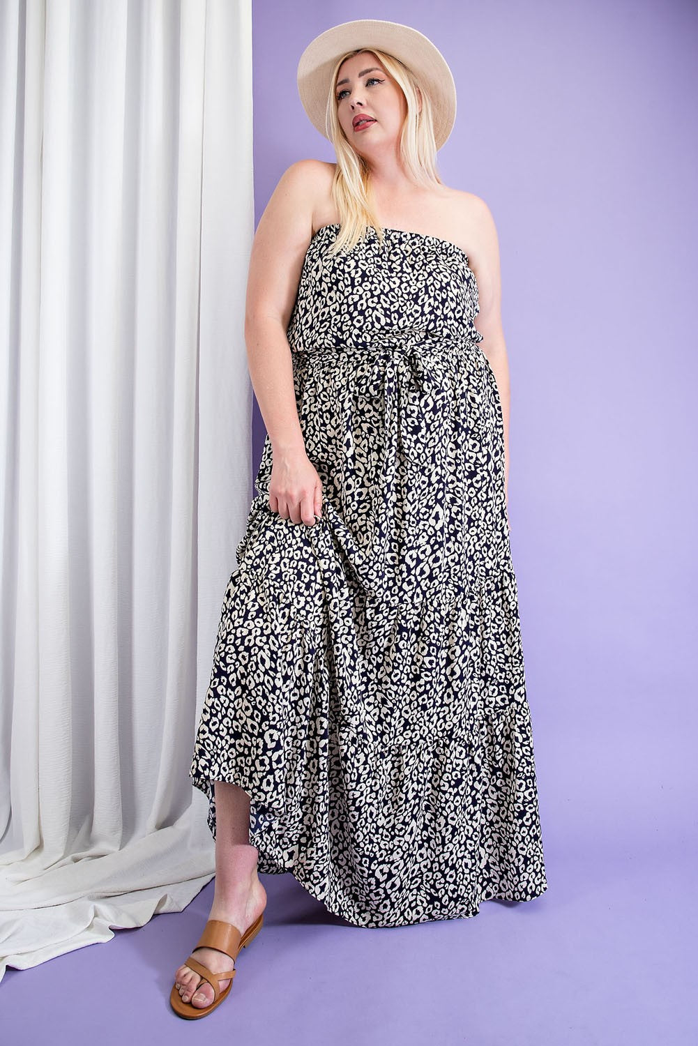 TRAJE LARGO ANIMAL PRINT PLUS