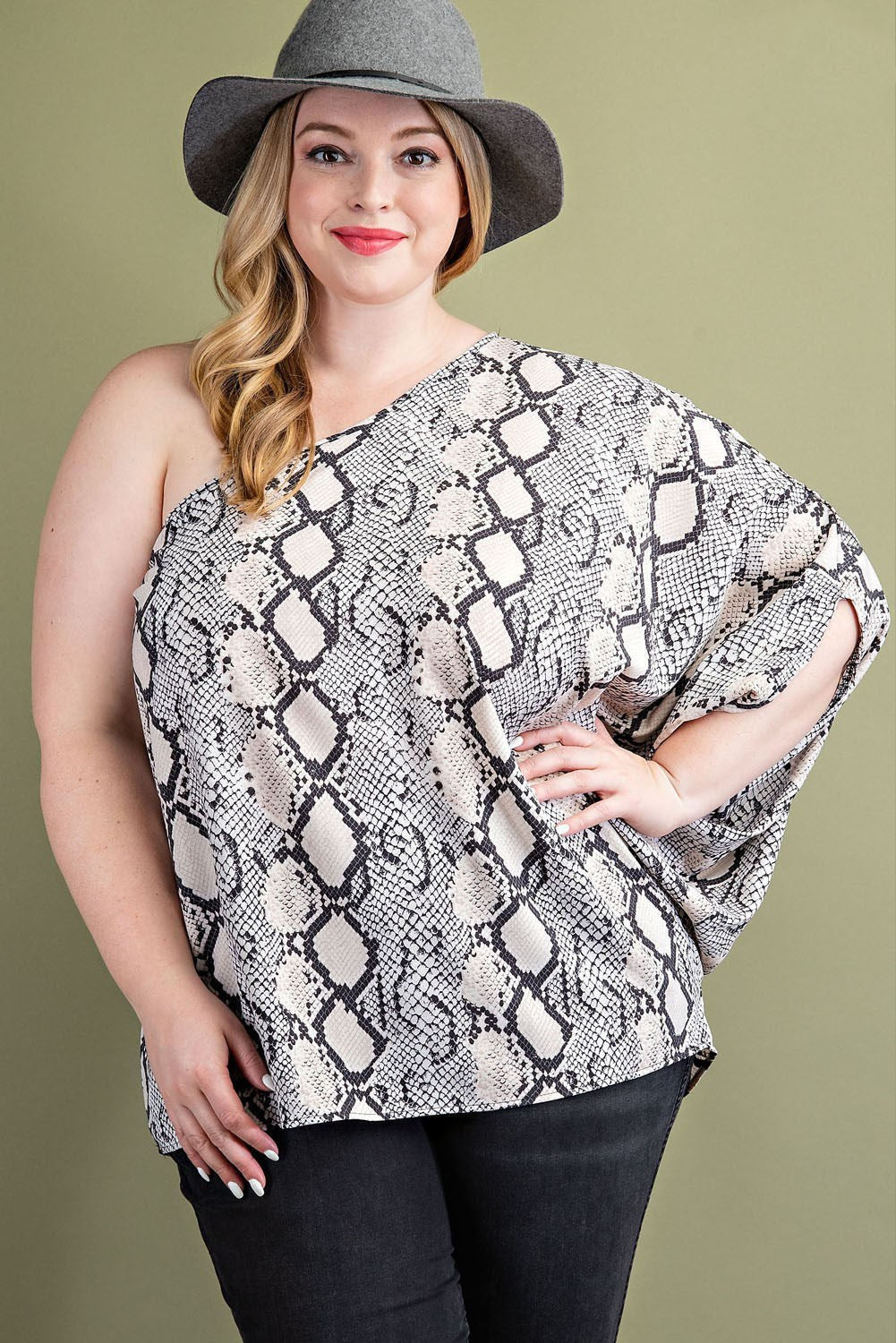 BLUSA "PRINT SERPIENTE" PLUS