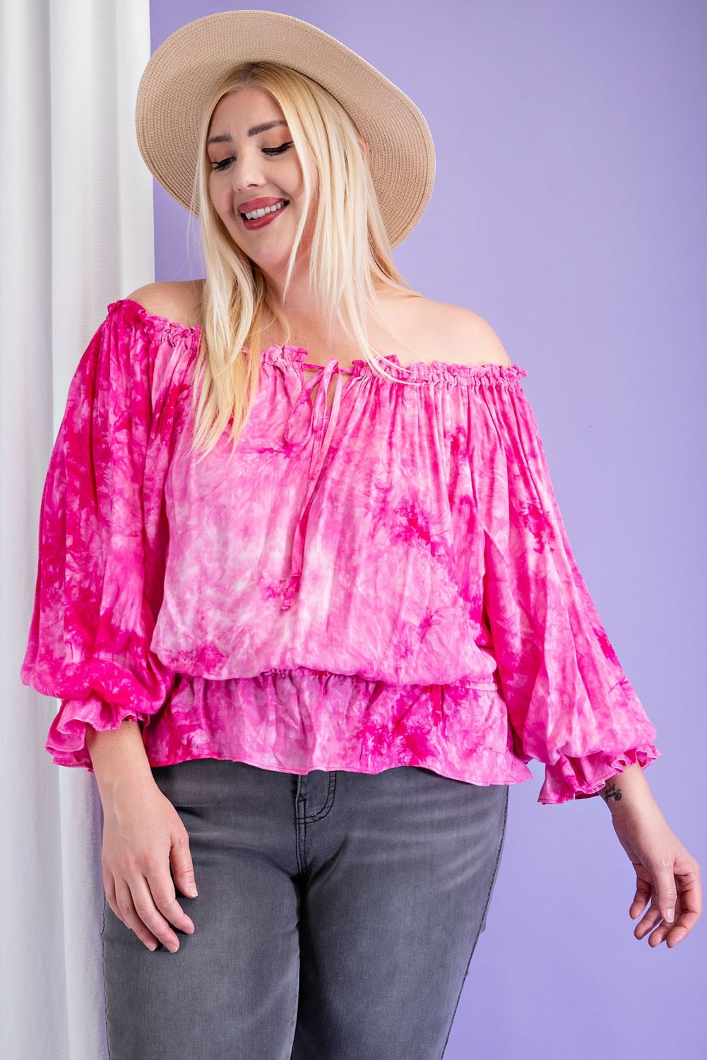 BLUSA ROSA INTENSO PLUS