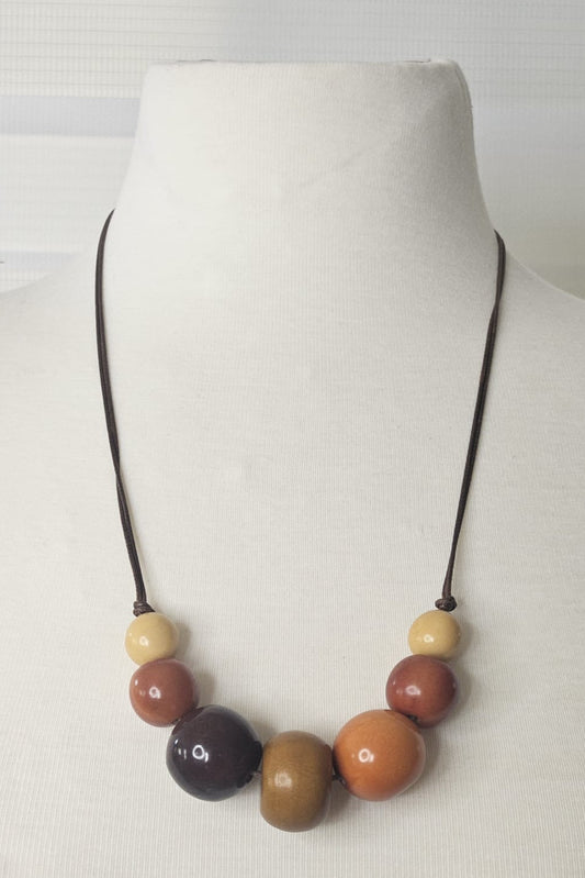 COLLAR ARTESANAL COLOMBIANO COLORES TIERRA