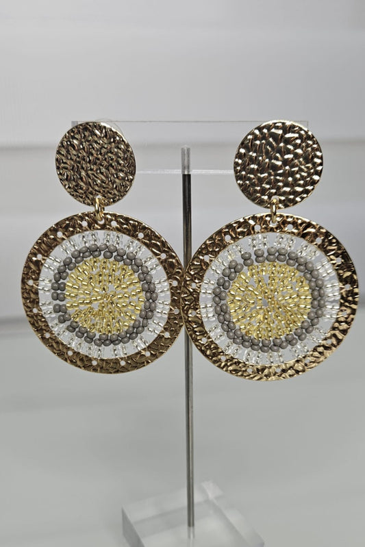 PANTALLAS REDONDAS DORADAS CON GRIS Y TRANSPARENTE