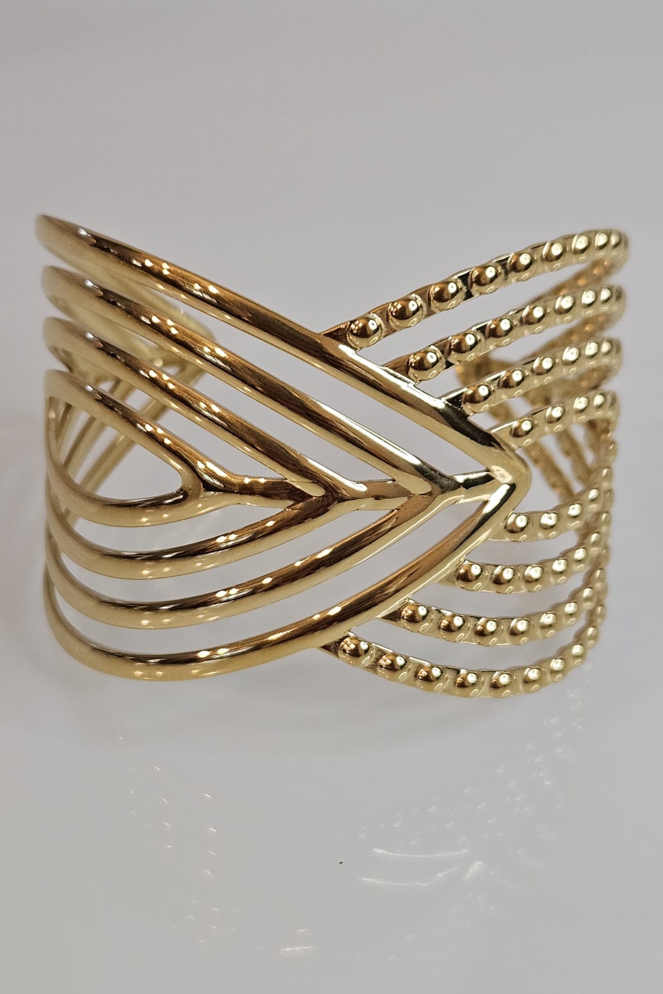 SET DE BRAZALETE Y PANTALLAS DORADO Y/O PLATEADO