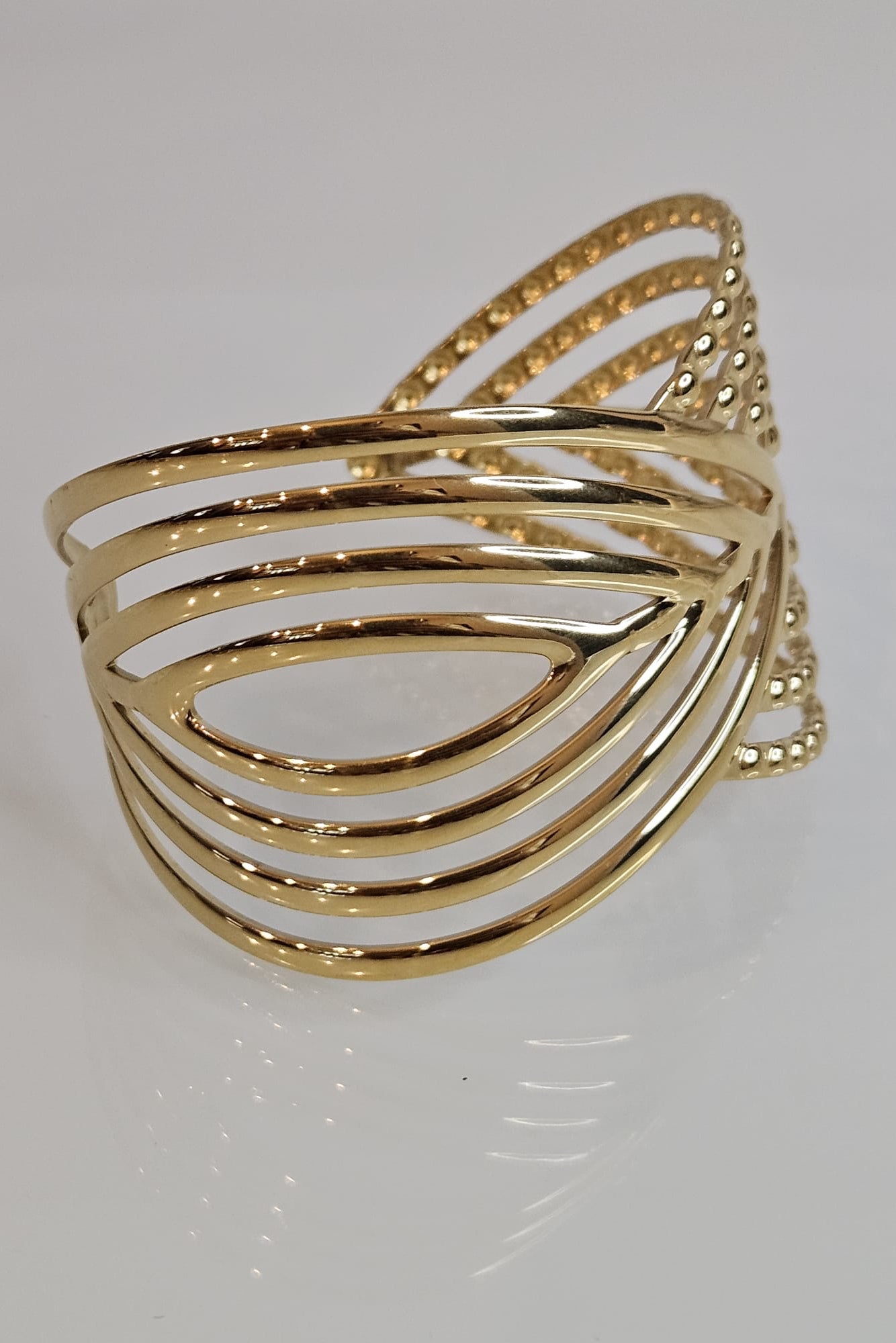 SET DE BRAZALETE Y PANTALLAS DORADO Y/O PLATEADO