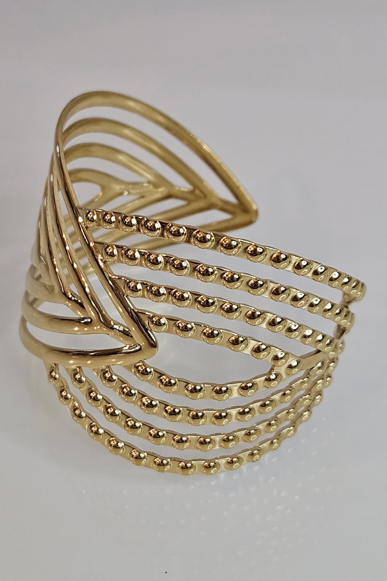 SET DE BRAZALETE Y PANTALLAS DORADO Y/O PLATEADO
