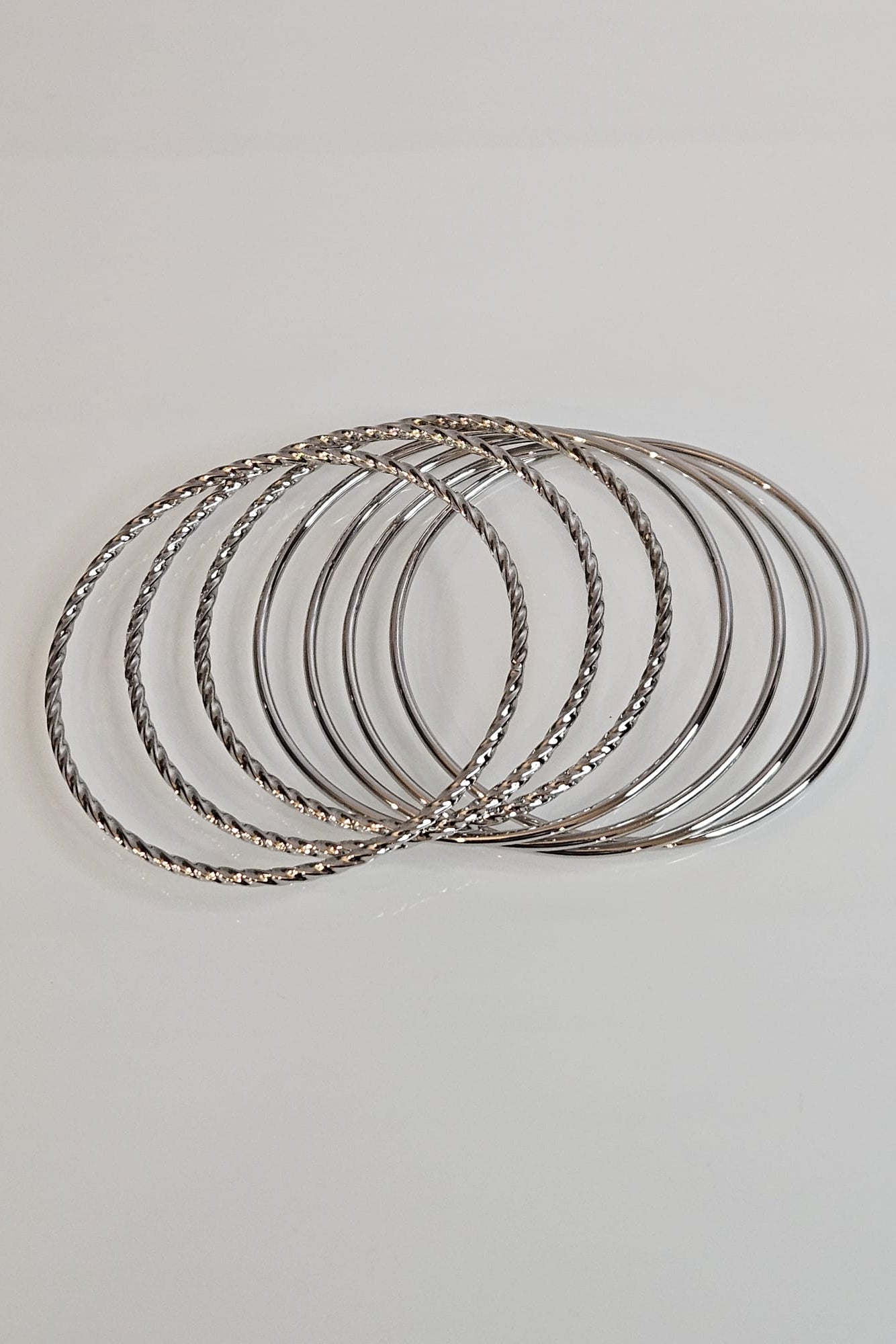 SET DE 7 BANGLES DORADOS Y/O PLATEADO