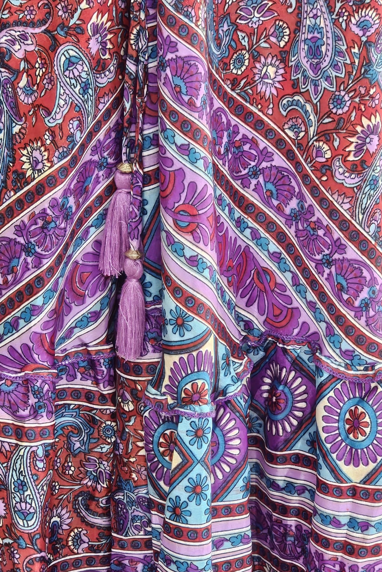BOHO MAXI DRESS CON PRINT DE DIFERENTES COLORES