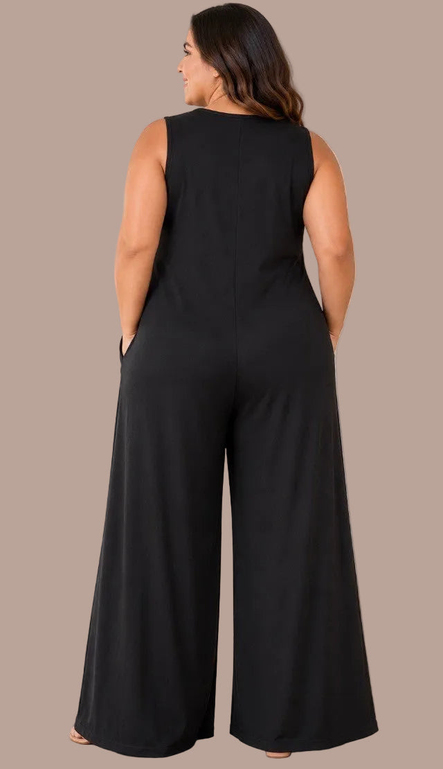 JUMPSUIT NEGRO TALLA PLUS