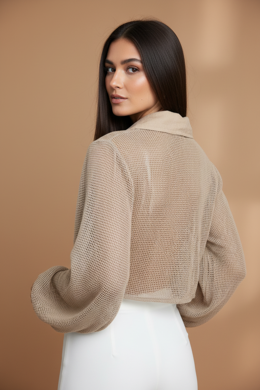 BLUSA CON AMARRE AL FRENTE TALLA ÚNICA