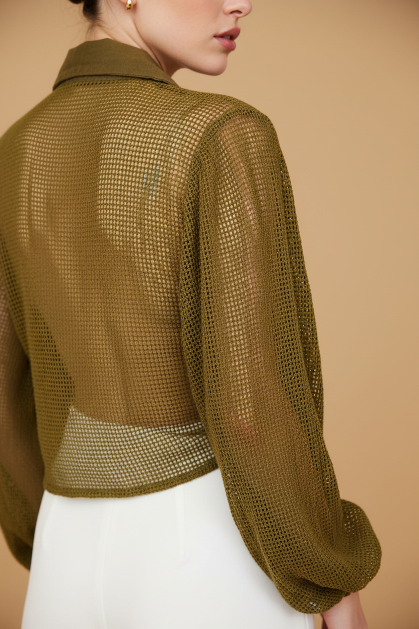 BLUSA CON AMARRE AL FRENTE TALLA ÚNICA