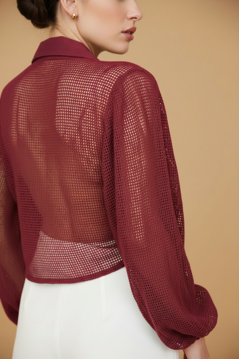 BLUSA CON AMARRE AL FRENTE TALLA ÚNICA