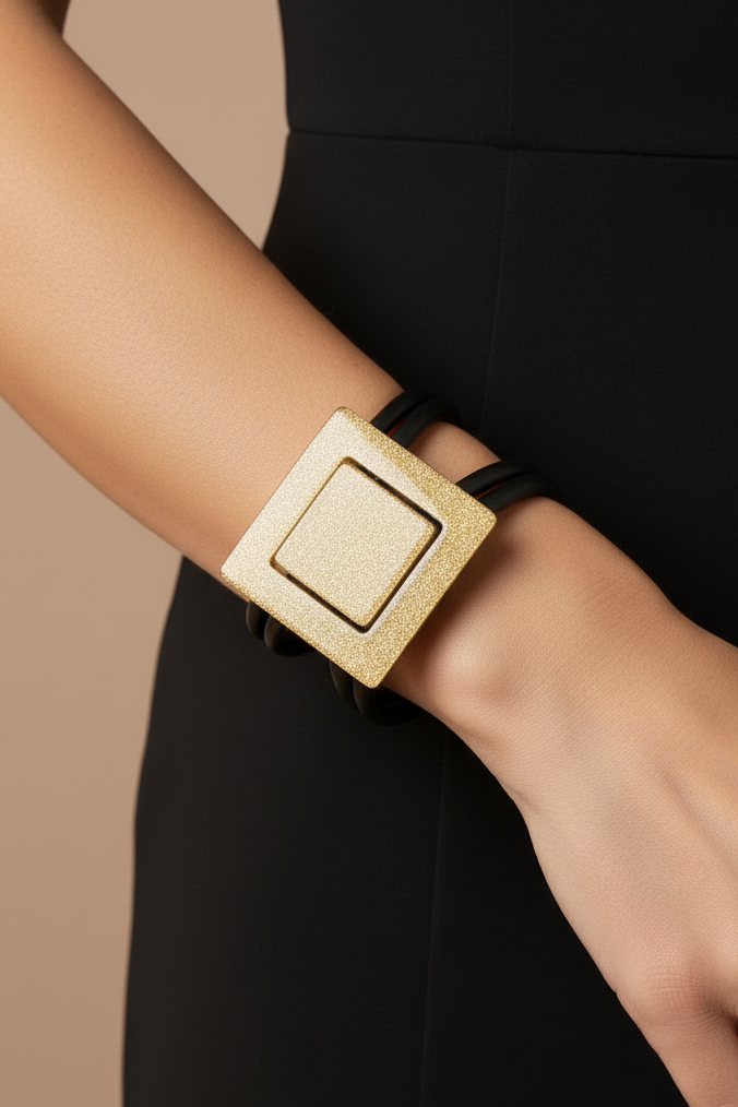 Brazalete dorado close-up
