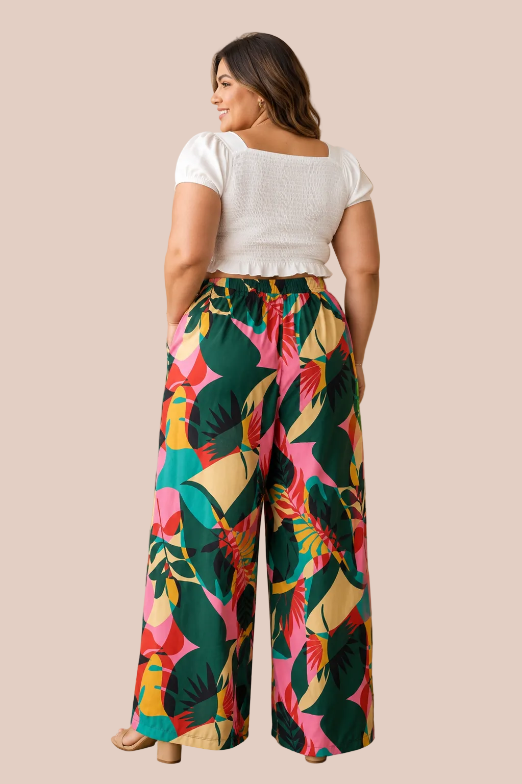 PANTALONES DE ESTAMPADO TALLA PLUS