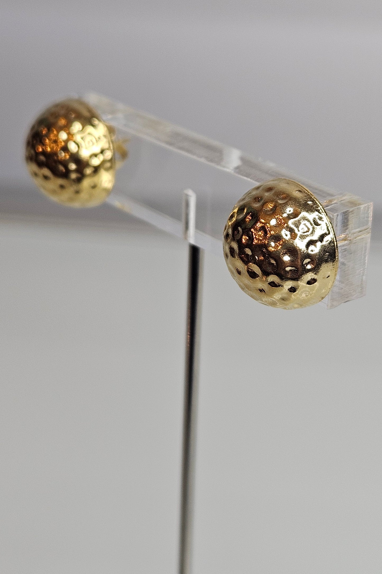 SET DORADO DE CADENA Y SORTIJA DE FLOR CON PANTALLAS