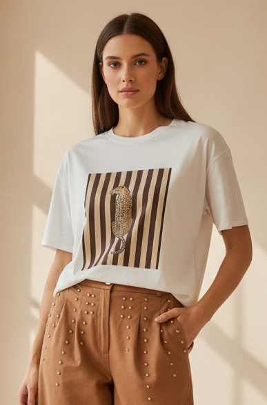 BLUSA ESTAMPADA DE TIGRE