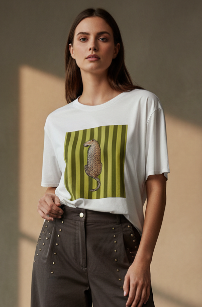 BLUSA ESTAMPADA DE TIGRE