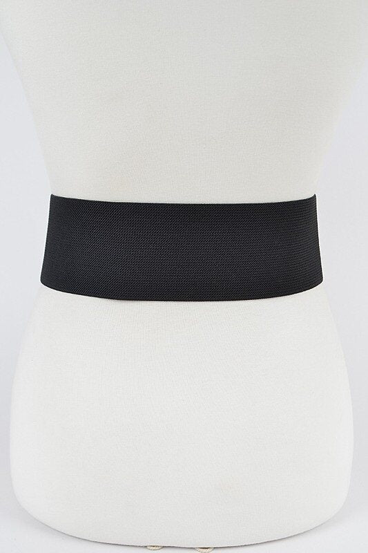 CORREA ELÁSTICA COLOR NEGRA Y LEOPARDO